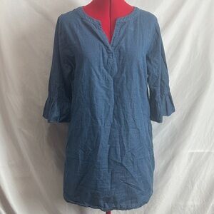 Tracy Negoshian Denim Tunic Top MM409
